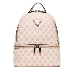 Plecak Guess. Czerwone plecaki damskie Guess, z aplikacjami. Za 439.99 zł.