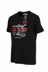 Męski T-shirt Diesel Czarny Tricot Stretch Crew, rozmiar L. Czarne t-shirty męskie Diesel, l, bez wzorów, z bawełny, bez kołnierzyka. Za 266.99 zł.