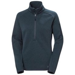 Damski sweter 1/2 zip Helly Hansen Varde 2.0. Niebieskie swetry damskie Helly Hansen, bez wzorów, bez kołnierzyka, bez ramiączek, bez kaptura. Za 510.50 zł.