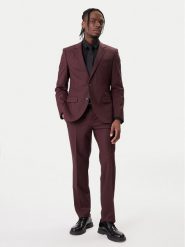 HUGO Garnitur Henry/Getlin 232X 50547345 Brązowy Slim Fit. Brązowe garnitury męskie Hugo, bez wzorów, z syntetyku. Za 1,849.00 zł.