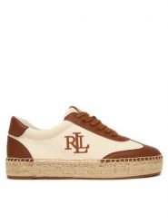 LAUREN RALPH LAUREN Espadryle Luize 802P04428003 Biały. Białe espadryle damskie Lauren Ralph Lauren, bez wzorów, ze skóry, bez obcasa, bez zapięcia. Za 729.99 zł.