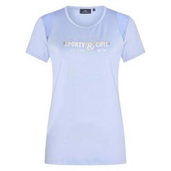 Damska koszulka do jazdy konnej HV Polo Ariel. Fioletowe koszule damskie HV POLO, bez wzorów, bez kołnierzyka, bez ramiączek, do jazdy konnej. Za 272.00 zł.