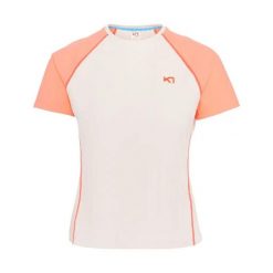 Damski jersey Kari Traa Linnea. Brązowe koszulki sportowe damskie Kari Traa, bez wzorów, z jersey, sportowe, bez kołnierzyka. Za 308.00 zł.