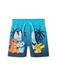 NAME IT Szorty kąpielowe Ccoy Pokemon 13239656 Niebieski Regular Fit. Niebieskie szorty dla chłopców Name it, bez wzorów, z syntetyku. Za 79.99 zł.