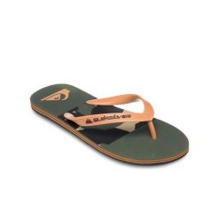 Klapki dla Mężczyzn MOLOKAI STRIPE 25. Zielone buty sportowe męskie Quiksilver, z gumy, bez zapięcia. Za 99.99 zł.