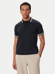 Guess Polo Z6BP02 K6539 Granatowy Regular Fit. Niebieskie koszulki polo męskie Guess, l, z aplikacjami, bez ramiączek. Za 294.99 zł.