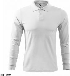 MALFINI Single J. LS 211 - ADLER - Koszulka polo męska, 180 g/m, 100% bawełna, - biały - rozmiar S. Białe koszulki polo męskie Malfini, m, bez wzorów, z bawełny, bez ramiączek. Za 45.20 zł.