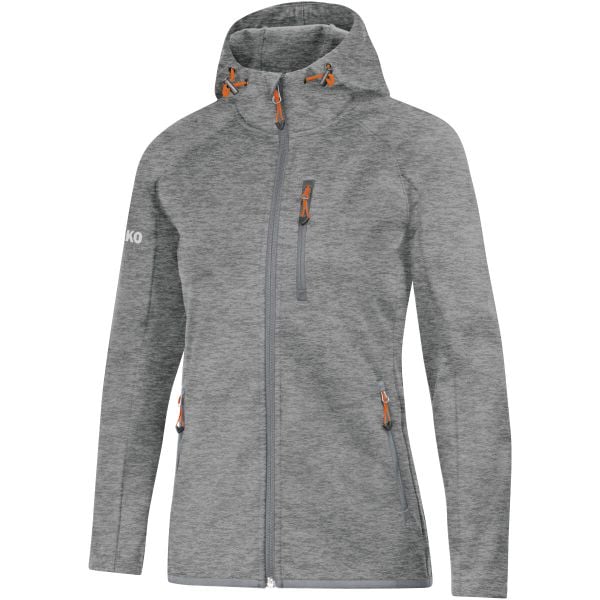 Kurtka Jako femme softshell light. Szare kurtki damskie Jako, bez wzorów, z softshellu, bez kaptura. Za 419.00 zł.