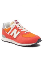 New Balance Sneakersy GC574RCB Pomarańczowy. Brązowe buty sportowe chłopięce New Balance, bez wzorów, ze skóry, bez zapięcia. Za 219.99 zł.