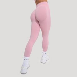 Legginsy damskie fitness bezszwowe Luma. Czerwone legginsy damskie GYMBEAM, l, bez wzorów, z elastanu, z podwyższonym stanem, do biegania. Za 110.90 zł.
