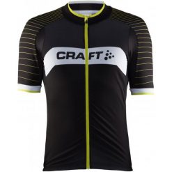 Craft Męska Koszulka Rowerowa Gran Fondo Czarny/Żółty S. Koszulki sportowe męskie marki Craft. Za 385.00 zł.