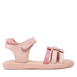 Sandały Garvalin. Czerwone sandały dziewczęce Garvalin, bez zapięcia. Za 139.99 zł.