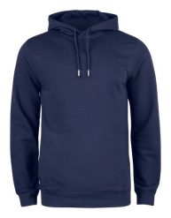 Clique Premium OC Hoody – Bluza z kapturem z bawełny organicznej i poliestru z. Niebieskie bluzy męskie CLIQUE, m, bez wzorów, z bawełny, z kapturem. Za 273.56 zł.