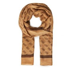 Szal Guess. Brązowe szaliki i chusty damskie Guess, z aplikacjami. Za 199.99 zł.