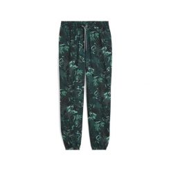 Damskie spodnie dresowe GREEN TERRAINS PUMA Green Terrain. Zielone spodnie dresowe damskie Puma, bez wzorów, z dresówki, do biegania. Za 269.00 zł.