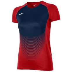 Damski jersey Joma Elite VI. Czerwone t-shirty damskie Joma, bez wzorów, z jersey, sportowe, bez kołnierzyka. W wyprzedaży za 102.95 zł.