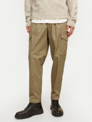 Jack & Jones Spodnie materiałowe Bill 12247358 Brązowy Tapered Fit. Brązowe spodnie materiałowe męskie Jack & Jones, m, bez wzorów, z materiału. Za 99.99 zł.