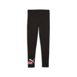 Legginsy dziewczęce Puma Essential 2 Color No.1 Logo. Czarne legginsy dla dziewczynek Puma, bez wzorów, z bawełny. Za 190.00 zł.