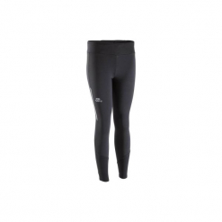 Legginsy do biegania długie RUN WARM damskie. Czarne legginsy damskie KALENJI, z elastanu. Za 49.99 zł.