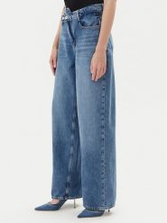Guess Jeansy W5YA2G D5QKB Niebieski Wide Leg. Niebieskie jeansy damskie Guess. Za 429.99 zł.