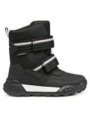 Geox Śniegowce J Trekkyup B Abx J56MBB 050FU C9999 S Czarny. Czarne buty zimowe chłopięce Geox, bez wzorów, ze skóry, bez zapięcia. Za 289.99 zł.
