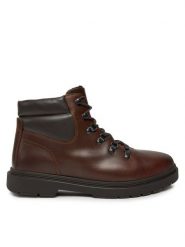 Geox Trzewiki Calaita E U46HBH 000FF C6003 Brązowy. Brązowe botki męskie Geox, bez wzorów, ze skóry, bez zapięcia. Za 329.99 zł.
