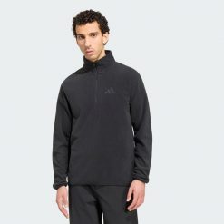 Bluza polarowa z suwakiem do połowy długości Terrex Multi Essentials. Czarne bluzy męskie Adidas, l, bez wzorów, z materiału, bez kaptura. Za 179.00 zł.