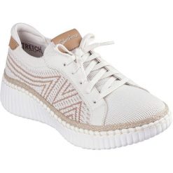 Buty sportowe damskie Skechers Wilshire Blvd Bellevue. Brązowe obuwie sportowe damskie Skechers, bez wzorów, z materiału. Za 390.00 zł.