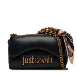 Torebka Just Cavalli. Czarne torebki do ręki damskie Just Cavalli, bez wzorów, klasyczne, bez dodatków. Za 649.99 zł.