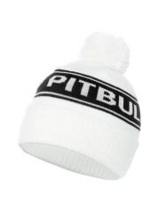Czapka męska Pitbull zimowa Mills Logo. Białe czapki i kapelusze męskie PITBULL, na zimę, bez wzorów, z dzianiny. Za 59.00 zł.