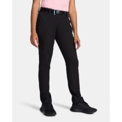 Damskie spodnie outdoorowe Kilpi BELVELA-W. Czarne spodnie sportowe damskie Kilpi, s, bez wzorów, z materiału, trekkingowe. Za 174.50 zł.