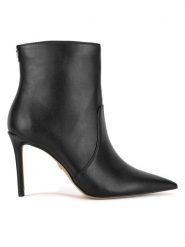 Nine West Botki BYCCC05 Czarny. Czarne botki damskie Nine West, z materiału, bez obcasa, na szpilce, bez zapięcia. Za 249.99 zł.