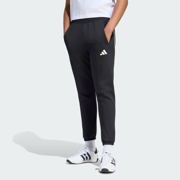 SPODNIE STADIUM Z MAŁYM LOGO. Czarne spodnie sportowe męskie Adidas, m, bez wzorów, z bawełny. Za 259.00 zł.