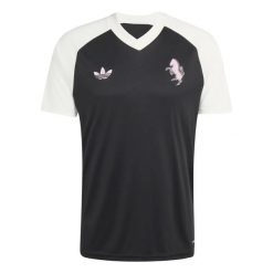 Koszulka prematch Juventus Turyn 2026/27. Czarne koszulki sportowe męskie Adidas, l, bez wzorów, z materiału, bez kołnierzyka, bez ramiączek, na fitness i siłownię. Za 301.50 zł.