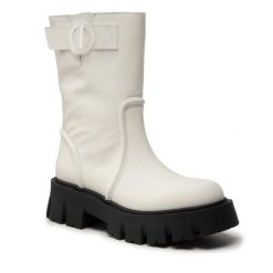 Botki Iceberg. Białe botki damskie Iceberg, bez obcasa, na płaskiej podeszwie, bez zapięcia. Za 2,109.00 zł.