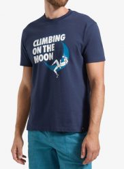Koszulka bawełniana męska La Sportiva Moon Rock T-Shirt. Niebieskie t-shirty męskie La Sportiva, m, bez wzorów, z bawełny, eleganckie, bez kołnierzyka. Za 164.99 zł.