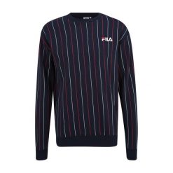 Bluza męska FILA Lobito Pinstriped Crew. Czarne bluzy męskie Fila, m, bez wzorów, bez kaptura. Za 169.99 zł.