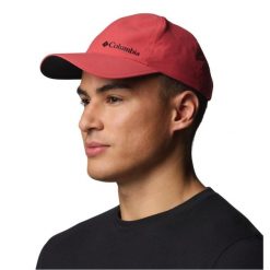 Czapka z daszkiem męska Silver Ridge IV Ball Cap. Czerwone czapki i kapelusze męskie Columbia, bez wzorów, z elastanu. Za 83.90 zł.