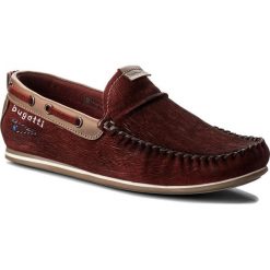 Mokasyny BUGATTI - 321-46960-1400-3100 Dark Red. Czerwone mokasyny męskie Bugatti, z materiału. W wyprzedaży za 239.00 zł.