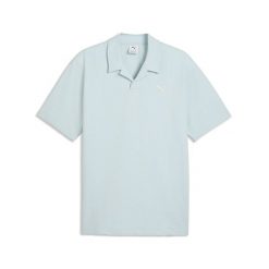 Męska koszulka polo Essentials Elevated PUMA. Niebieskie koszulki polo męskie Puma, m, bez wzorów, bez kołnierzyka, bez ramiączek, do biegania. Za 169.00 zł.