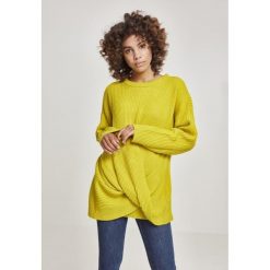 Bluza damska Urban Classic pakowana. Żółte bluzy damskie Urban Classics, na zimę, bez wzorów, bez kaptura. Za 237.00 zł.