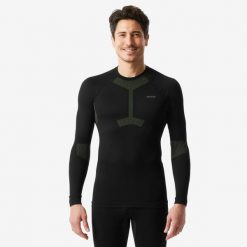 Koszulka termoaktywna narciarska męska Wedze BL500 soft seamless. Koszulki sportowe męskie WED'ZE, na zimę, m, bez wzorów, z elastanu, bez kołnierzyka, bez ramiączek, narciarskie. Za 129.99 zł.