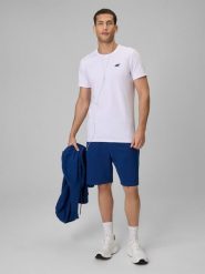 4F Spodenki dresowe męskie - granatowe M. Niebieskie szorty męskie 4f, l, bez wzorów, z dresówki. Za 79.99 zł.