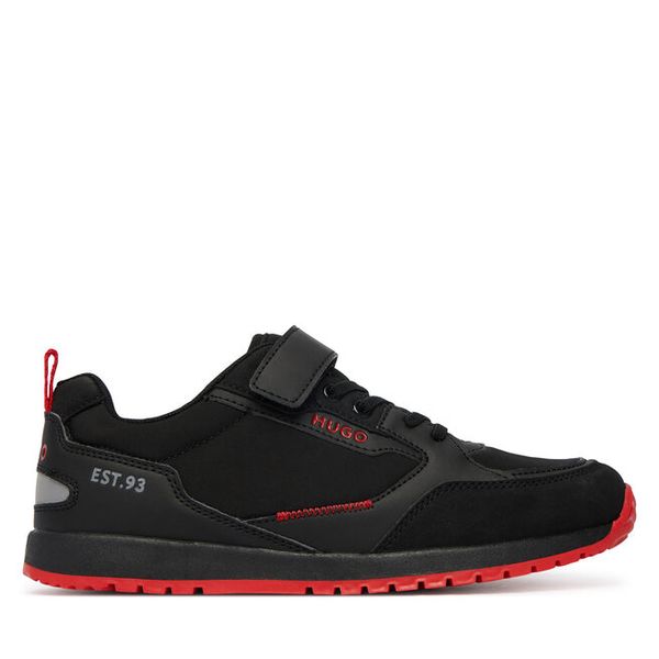 Sneakersy HUGO. Czarne trampki i tenisówki chłopięce Hugo, bez wzorów, bez zapięcia. Za 336.99 zł.