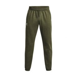 Spodnie do biegania Under Armour Essential Fleece. Białe spodnie sportowe męskie Under Armour, s, bez wzorów, z bawełny, do biegania. Za 261.50 zł.