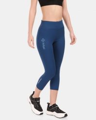 Damska legginsy fitness 3/4 Kilpi AMIRA-W. Niebieskie legginsy sportowe damskie Kilpi, bez wzorów, do biegania. Za 256.81 zł.