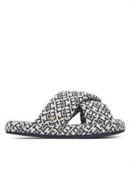 Tommy Hilfiger Kapcie Th Feminine House Shoes Monogram FW0FW09631 Kremowy. Białe kapcie damskie Tommy Hilfiger, bez wzorów, z materiału. Za 209.99 zł.