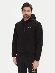 EA7 Emporio Armani Bluza 7M000570 AF10377 MC004 Czarny Regular Fit. Czarne bluzy męskie EA7 Emporio Armani, l, bez wzorów, z bawełny, bez kaptura. Za 319.99 zł.