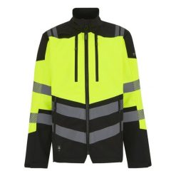 Kurtka Softshellowa Męska HiVis Trzywarstwowa. Czarne kurtki męskie Regatta, l, bez wzorów, z materiału, z kapturem. Za 338.99 zł.