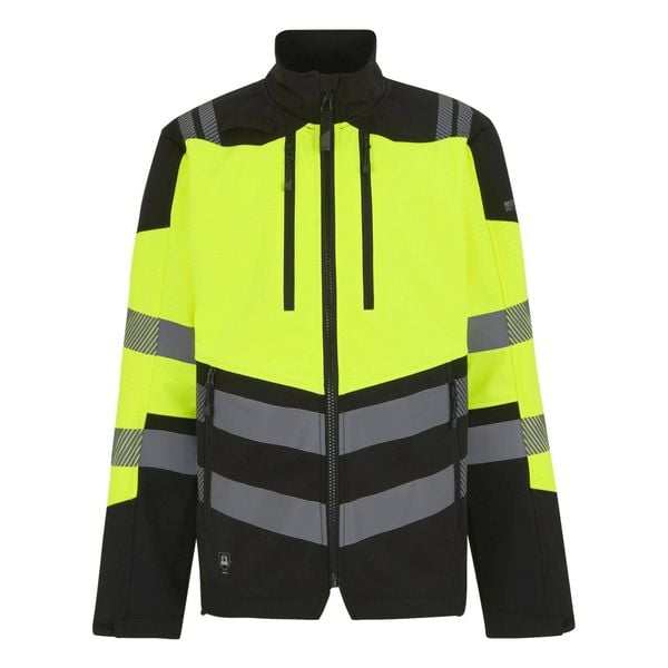 Kurtka Softshellowa Męska HiVis Trzywarstwowa. Czarne kurtki męskie Regatta, l, bez wzorów, z materiału, z kapturem. Za 338.99 zł.